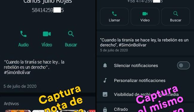 Chats de WhatsApp entre Carlos Julio Rojas y Jerry Ostos presentan indicios de manipulación digital