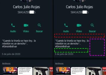 Chats de WhatsApp entre Carlos Julio Rojas y Jerry Ostos presentan indicios de manipulación digital