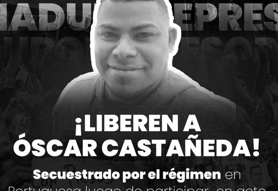 Denuncian la detención de Óscar Castañeda, simpatizante de María Corina Machado