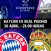 Bayern Munich y Real Madrid protagonizan el Clásico Europeo en la Champions League