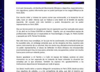 Yulimar Rojas no estará en los Juegos Olímpicos de París 2024