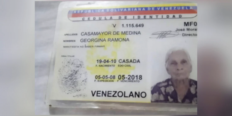 Venezolana más longeva: Georgina Ramona Casamayor de Medina…..114 años y solo le falla el oído