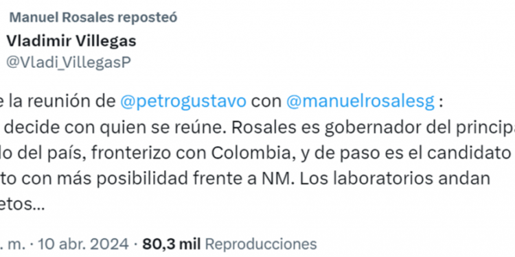 Gustavo Petro solo se reunió con Manuel Rosales y no con sectores de la oposición venezolana