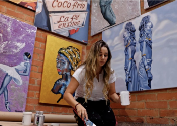 la primera colombiana que llevó sus obras al Beka Museum de Nueva York