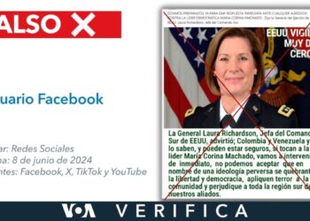 No, la Jefa del Comando Sur de EEUU no dijo que «intervendrán» si atacan a líder opositora de Venezuela, María Corina Machado