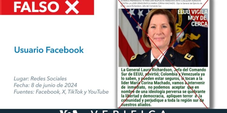 No, la Jefa del Comando Sur de EEUU no dijo que «intervendrán» si atacan a líder opositora de Venezuela, María Corina Machado
