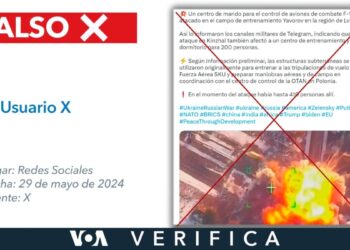 ¿Imagen muestra ataque a un centro de comando de F-16 en Lviv? Falso