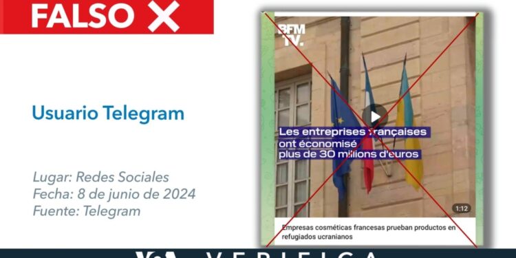 BFM no informó que empresas cosméticas francesas prueben sus productos en refugiadas ucranianas