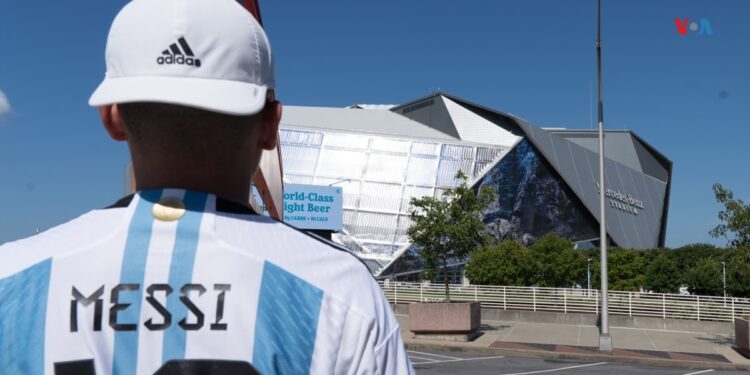 En Fotos | Argentinos se movilizan en Atlanta ante el arranque de la Copa América