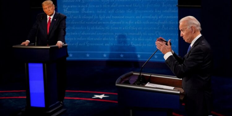 Cómo fue el último cara a cara Biden – Trump en 2020