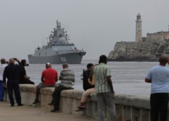 Una flotilla marina de Rusia está en las costas de Cuba para realizar maniobras
conjuntas.