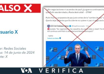 Secretario general de la OTAN no dijo que “la guerra continuará hasta que Putin sea derrotado y Rusia destruida”