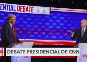 Biden y Trump, cara a cara en el debate presidencial de CNN