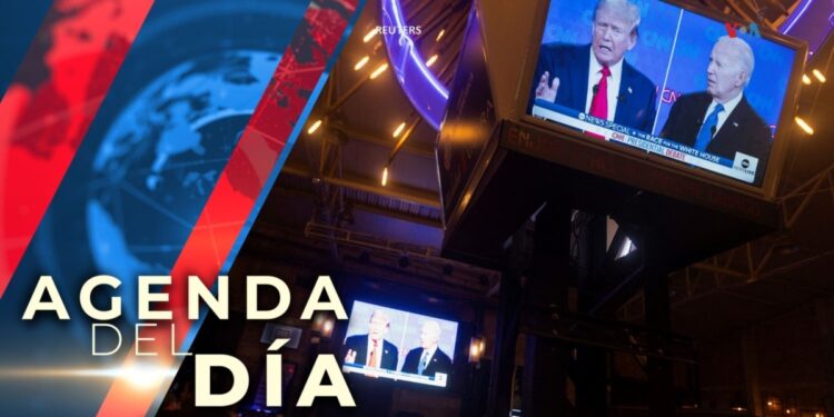 Economía, inmigración y aborto, entre los temas abordados por Biden y Trump en debate de CNN