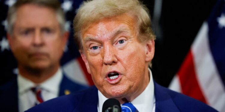 El expresidente Donald Trump hace su primera vista el Congreso en Washington DC desde que dejó la Casa Blanca en 2021