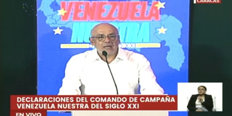 Jorge Rodríguez denuncia que la oposición está preparando una estructura para la violencia desde la embajada argentina en Caracas