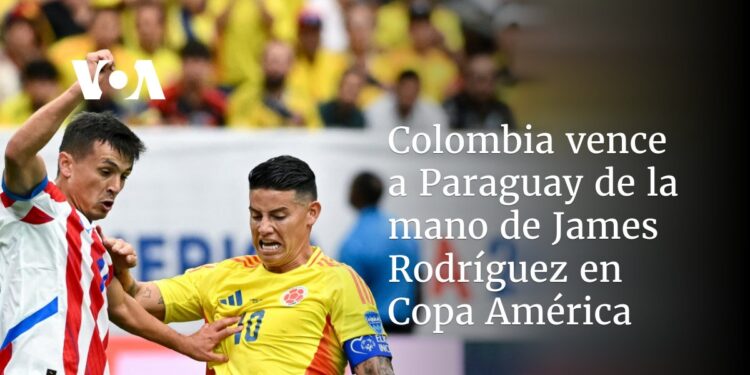 Colombia vence a Paraguay de la mano de James Rodríguez en Copa América