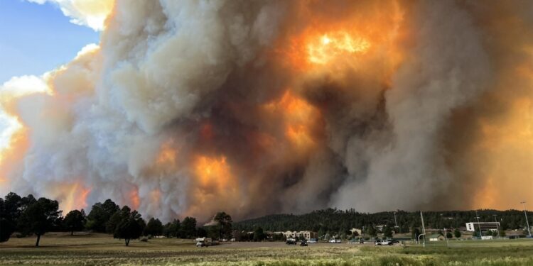 Caída de temperaturas y lluvia podrían ayudar a controlar incendios en Nuevo México
