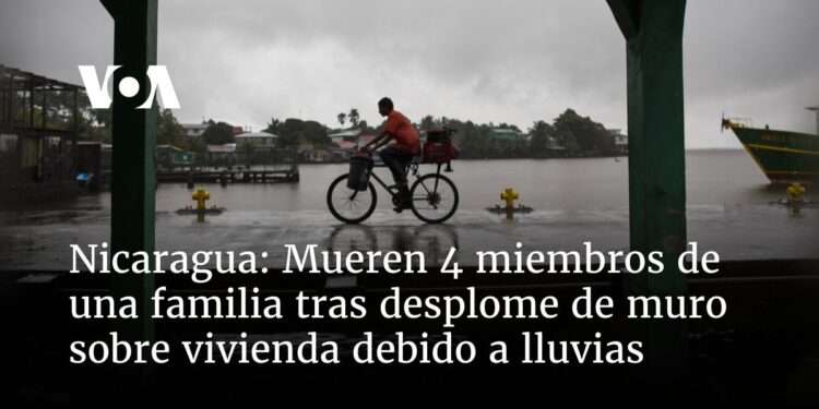 Mueren 4 miembros de una familia tras desplome de muro sobre vivienda debido a lluvias