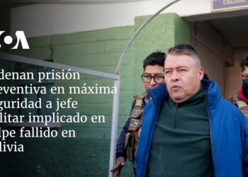 Ordenan prisión preventiva en máxima seguridad a jefe militar implicado en golpe fallido en Bolivia