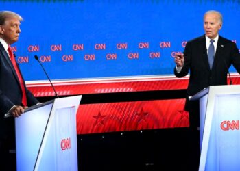 El presidente Joe Biden y el expresidente Donald Trump arrancaron su primer debate rumbo a las elecciones presidenciales de 2024.