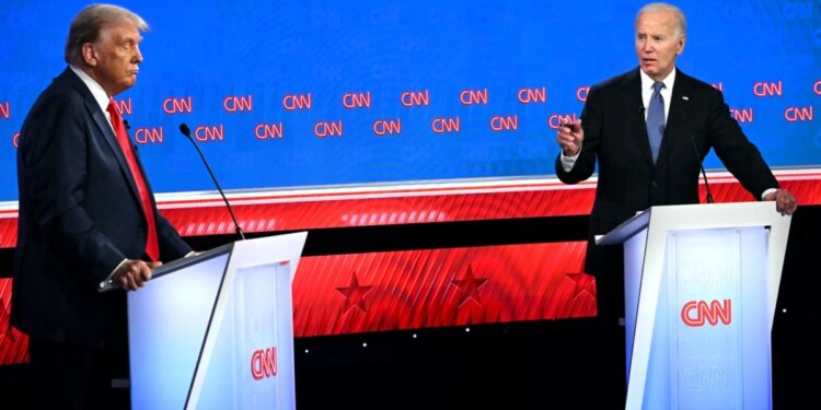 El presidente Joe Biden y el expresidente Donald Trump arrancaron su primer debate rumbo a las elecciones presidenciales de 2024.
