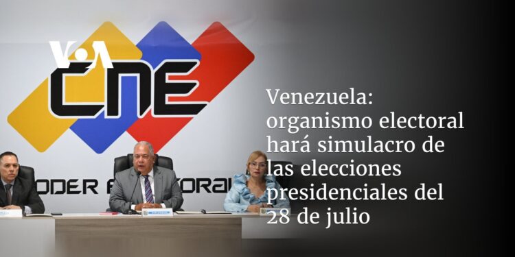 organismo electoral hará simulacro de las elecciones presidenciales del 28 de julio