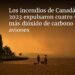 Los incendios de Canadá de 2023 expulsaron cuatro veces más dióxido de carbono que los aviones