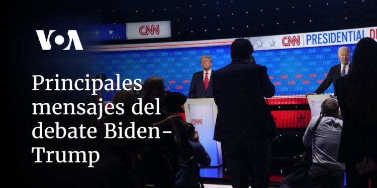 Principales mensajes del debate Biden-Trump