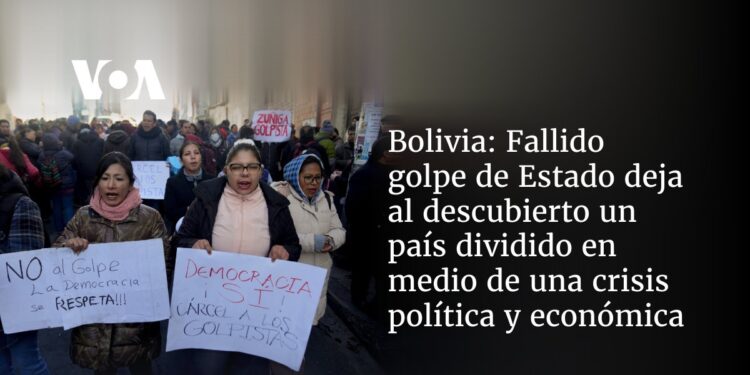 Fallido golpe de Estado deja al descubierto un país dividido en medio de una crisis política y económica