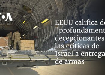 EEUU califica de «profundamente decepcionantes» las críticas de Israel a entregas de armas