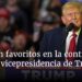 Surgen favoritos en la contienda por la vicepresidencia de Trump
