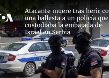Atacante muere tras herir con una ballesta a un policía que custodiaba la embajada de Israel en Serbia