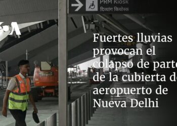Fuertes lluvias provocan el colapso de parte de la cubierta del aeropuerto de Nueva Delhi