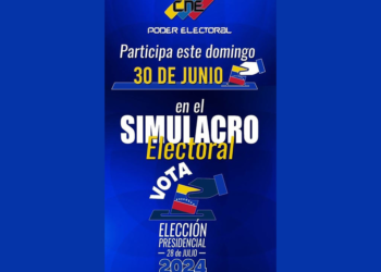 Este domingo se realizará el simulacro electoral convocado por el CNE para las Presidenciales 2024