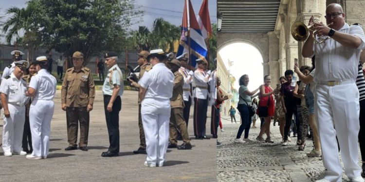 La Armada Real Canadiense baila conga en Cuba durante visita de disuasión