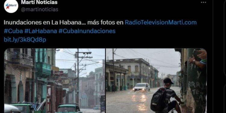 Torrenciales lluvias causan estragos en La Habana
