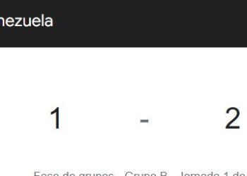 Venezuela 2 – Ecuador 1