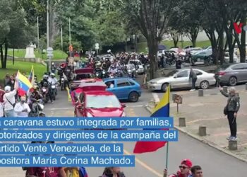 Oposición venezolana convocó a una caravana en Bogotá para lanzar su campaña presidencial