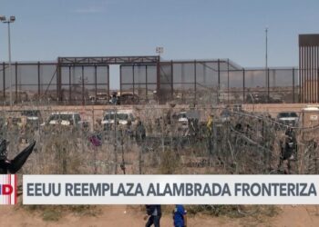 EEUU reemplaza alambrada fronteriza en El Paso, Texas