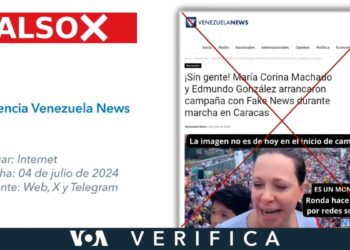 Es falso que María Corina Machado y Edmundo González iniciaron la campaña electoral “sin gente” y con “fake news”