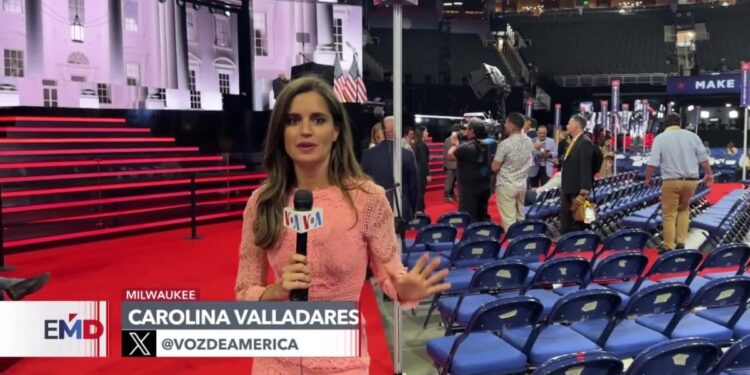 Un tour por el escenario donde Trump dará su discurso en la Convención Nacional Republicana