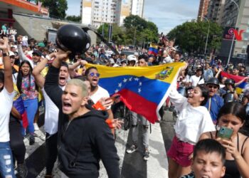 En Fotos | Venezolanos se manifiestan en las calles ante resultados de elecciones