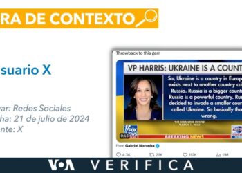 Publicaciones virales sacan de contexto una frase de Kamala Harris sobre Ucrania
