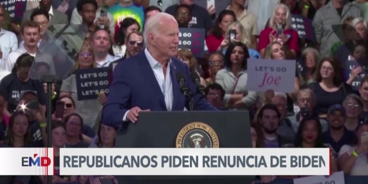 Republicanos piden que Biden renuncie a presidencia de EEUU