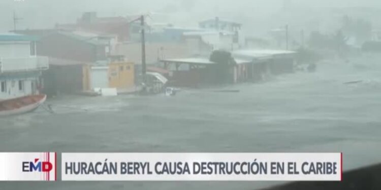 Huracán Beryl arrasa islas del Caribe