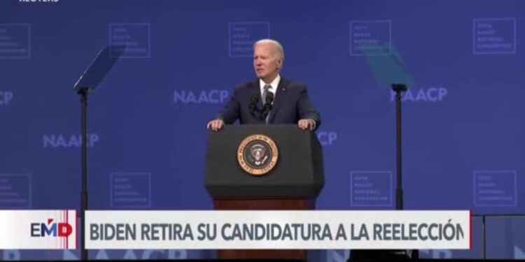 Biden retira su candidatura a la reelección