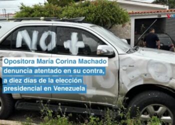 Video: Líder opositora de Venezuela, María Corina Machado, denuncia atentado en su contra a diez días de la elección presidencial