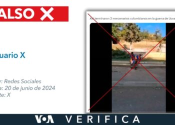 Es falso que este video muestra a dos mercenarios colombianos siendo ejecutados en medio de la guerra en Ucrania