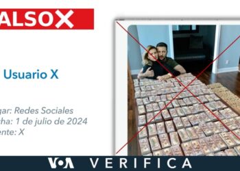 Zelenskyy y su esposa no posaron junto a una mesa llena de dinero, la fotografía viral de X es falsa